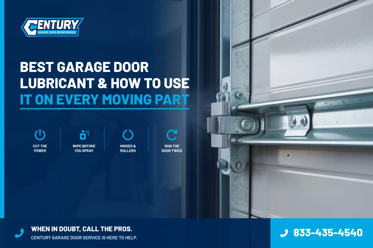 Blog 20 Best Garage Door Lubricant & How to Use It on Every Moving Part - Century Garage Door Service