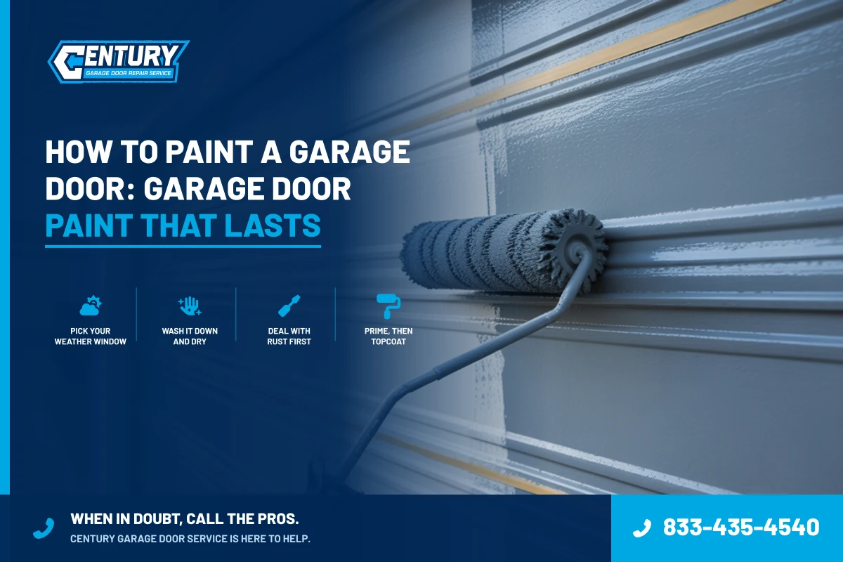How to Paint a Garage Door: Garage Door Paint That Lasts - Century Garage Door Service