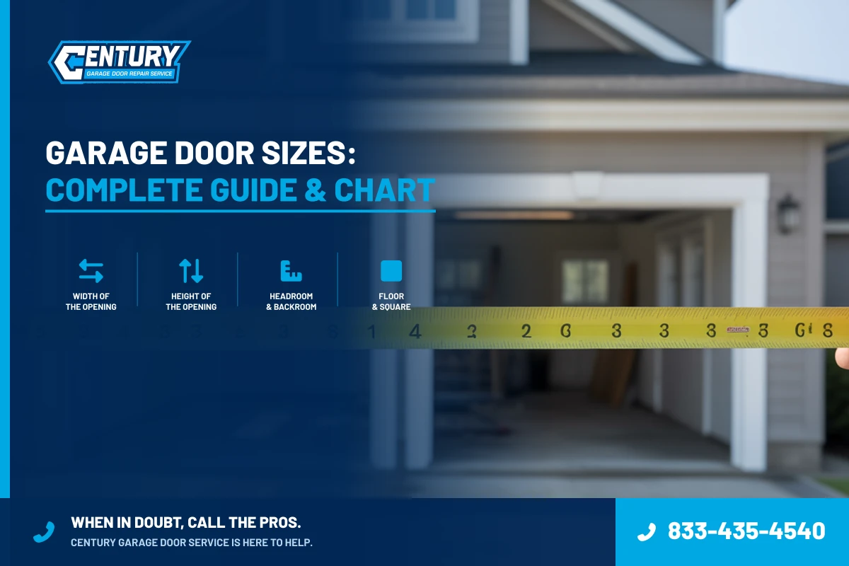 Blog 19 Garage Door Sizes: Complete Guide & Chart - Century Garage Door Service