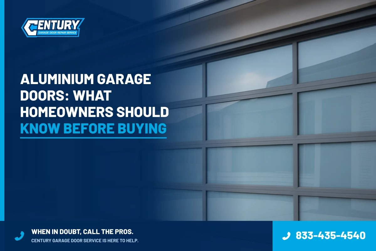 Aluminium Garage Doors: What Homeowners Should Know Before Buying - Century Garage Door Service