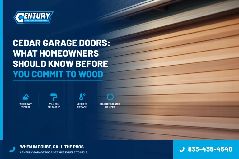 Cedar Garage Doors: What Homeowners Should Know Before You Commit to Wood - Century Garage Door Service