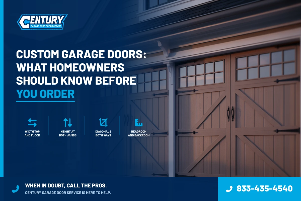 Custom Garage Doors: What Homeowners Should Know Before You Order - Century Garage Door Service