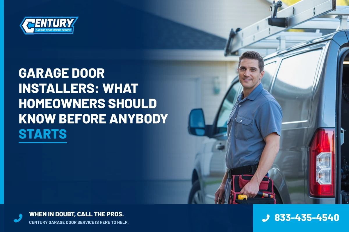 Garage Door Installers: What Homeowners Should Know Before Anybody Starts - Century Garage Door Service