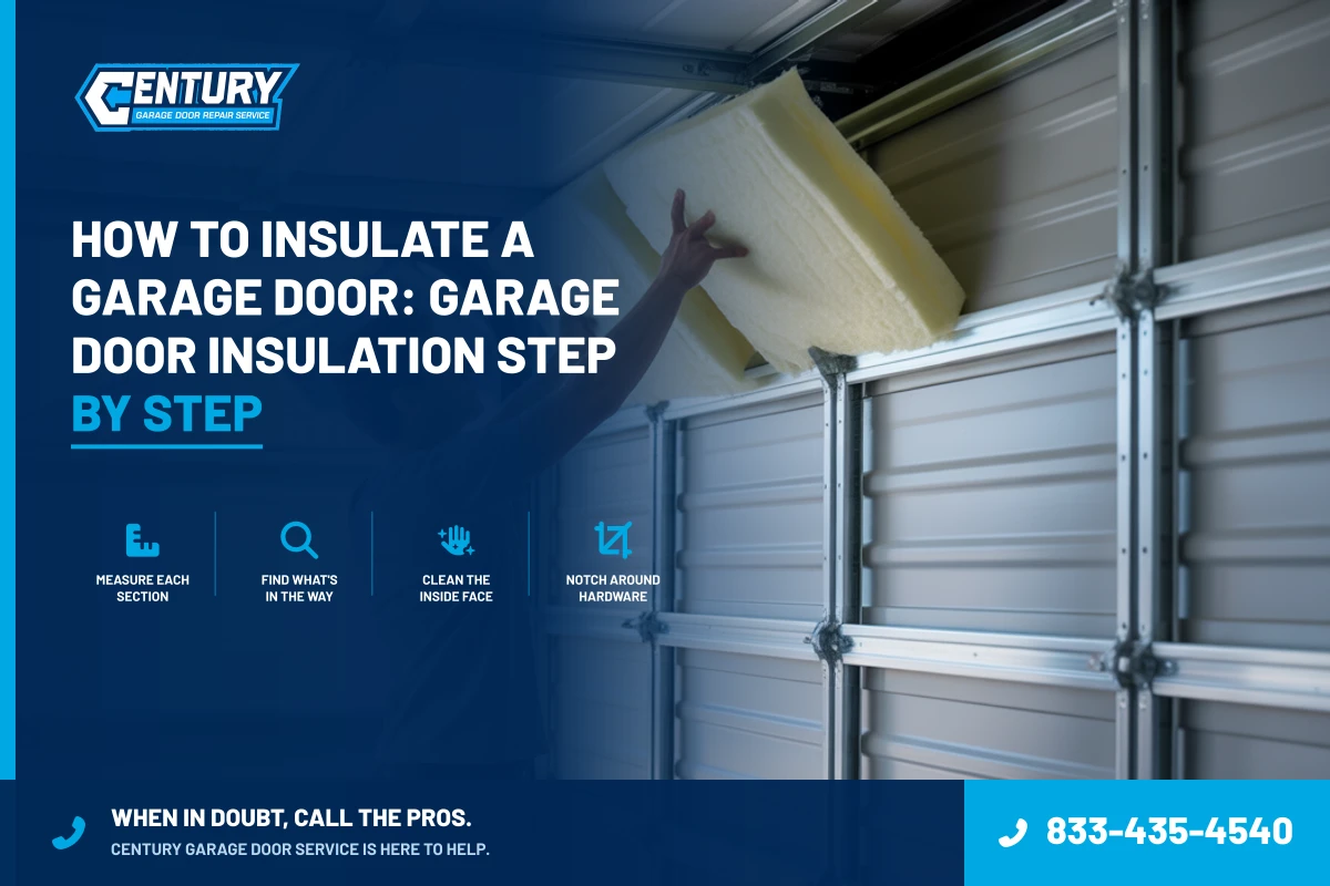 How to insulate a garage door: Garage Door Insulation Step by Step - Century Garage Door Service