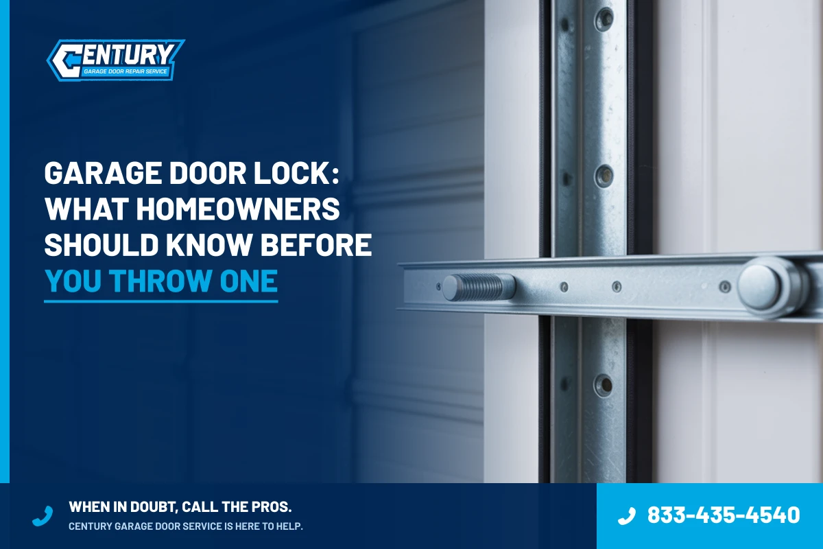 Garage Door Lock: What Homeowners Should Know Before You Throw One - Century Garage Door Service
