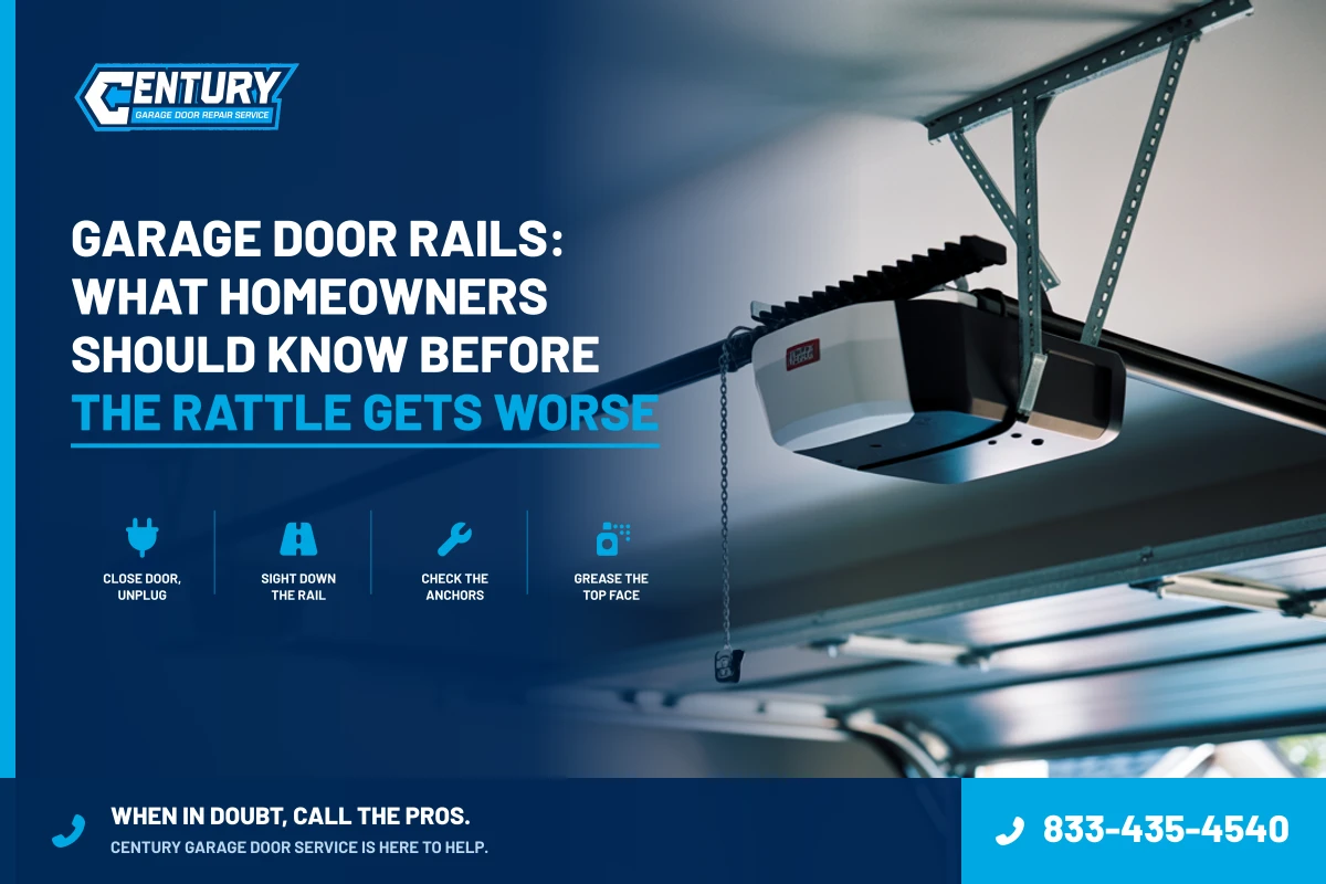 Garage Door Rails: What Homeowners Should Know Before the Rattle Gets Worse - Century Garage Door Service