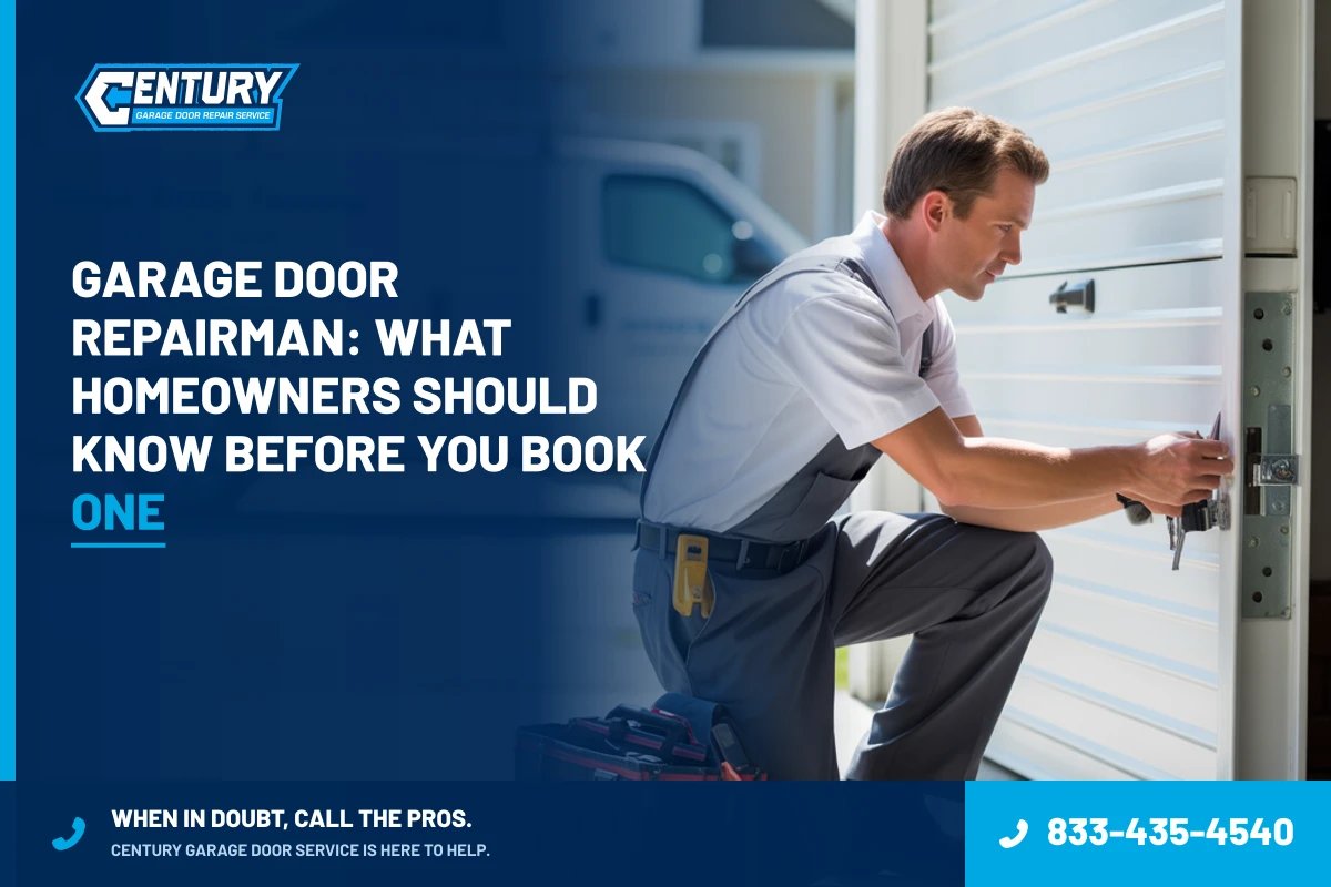 Garage Door Repairman: What Homeowners Should Know Before You Book One - Century Garage Door Service