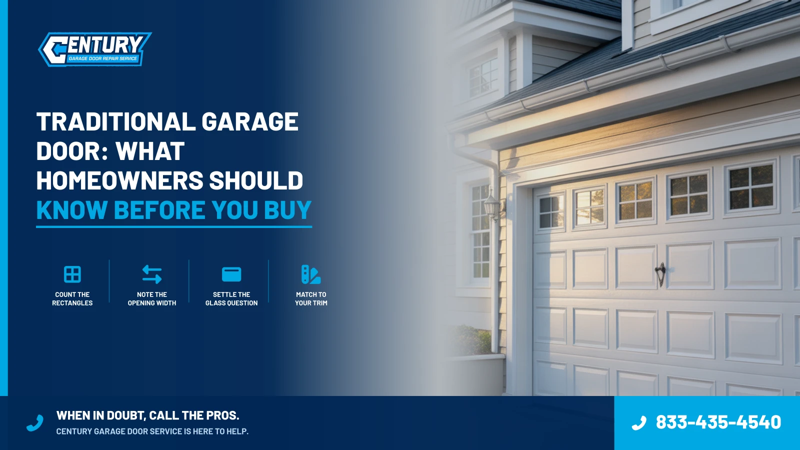 Traditional Garage Door: What Homeowners Should Know Before You Buy - Century Garage Door Service