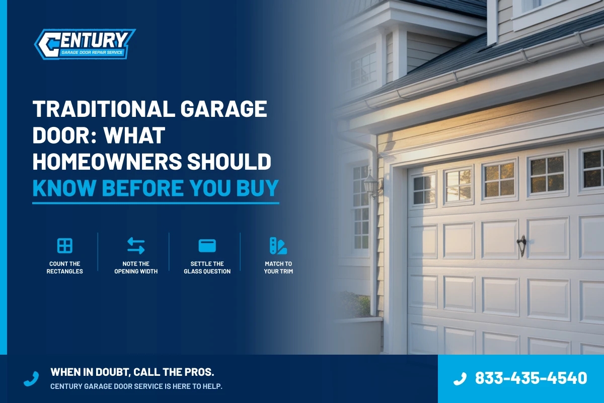 Traditional Garage Door: What Homeowners Should Know Before You Buy - Century Garage Door Service