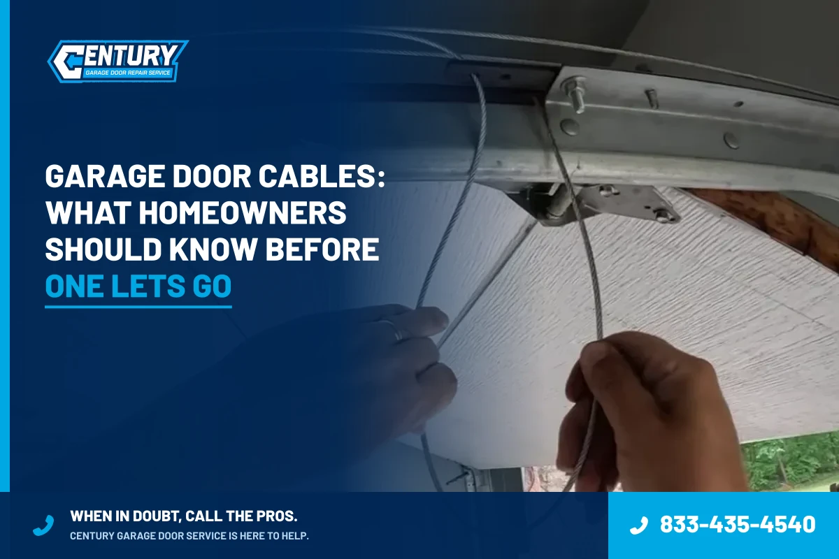 Garage Door Cables: What Homeowners Should Know Before One Lets Go - Century Garage Door Service