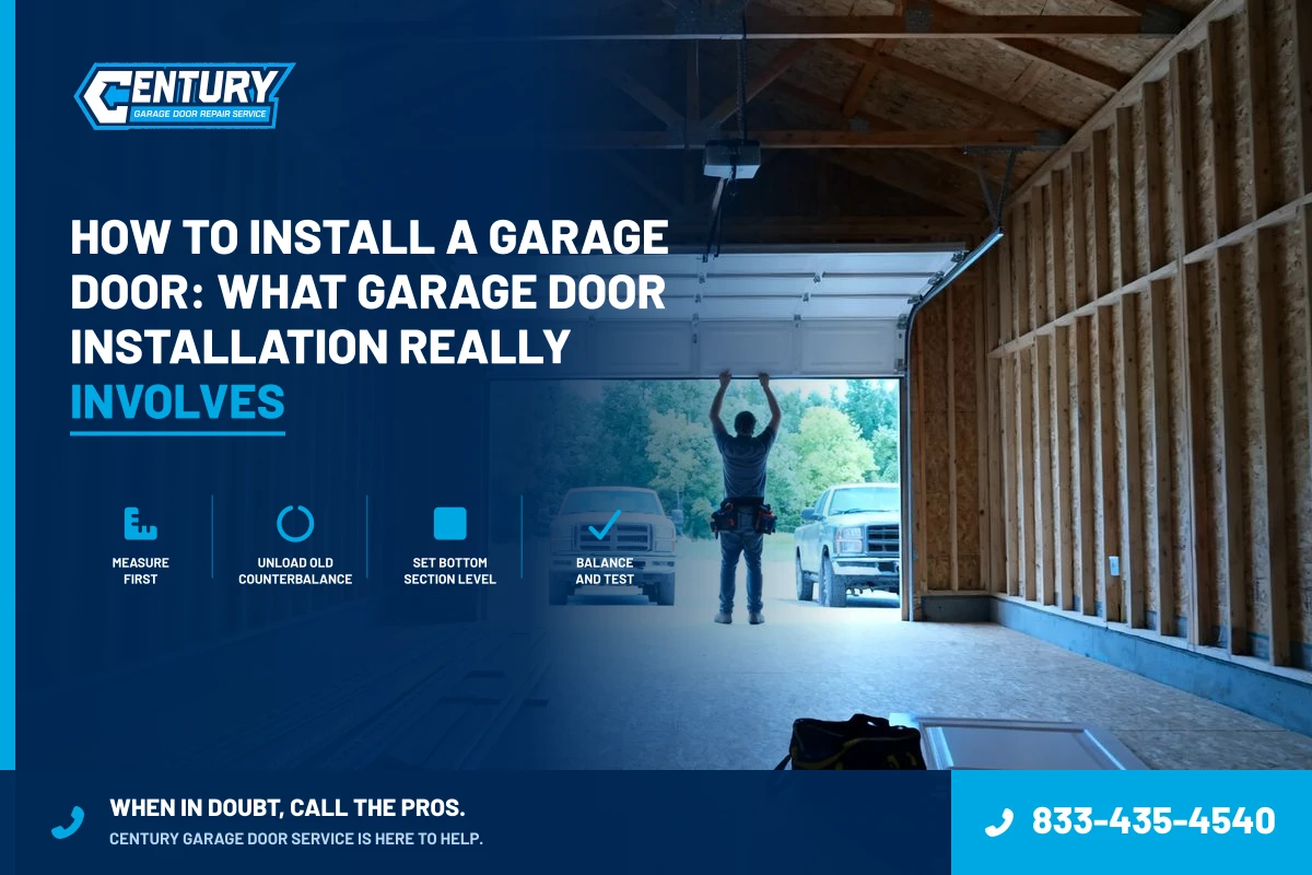 How to Install a Garage Door: What Garage Door Installation Really Involves - Century Garage Door Service