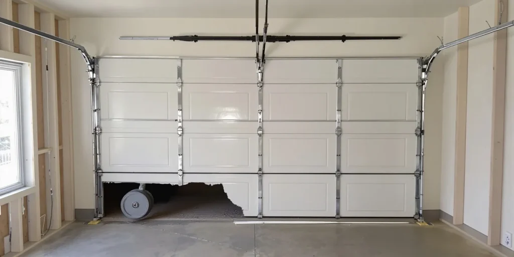 Garage Door Off Track Repair 1