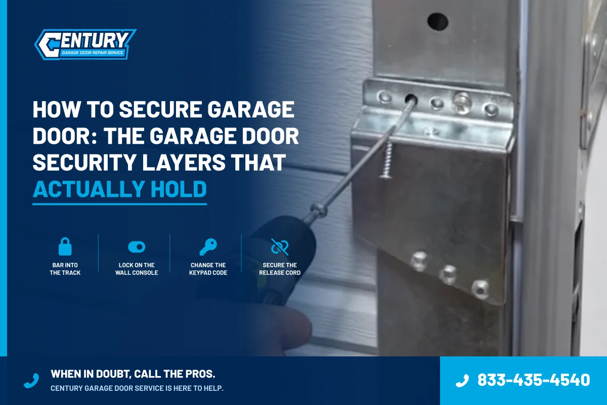 Reliable Garage Door Repair & Installation Services 14 How to Secure Garage Door: The Garage Door Security Layers That Actually Hold - Century Garage Door Service
