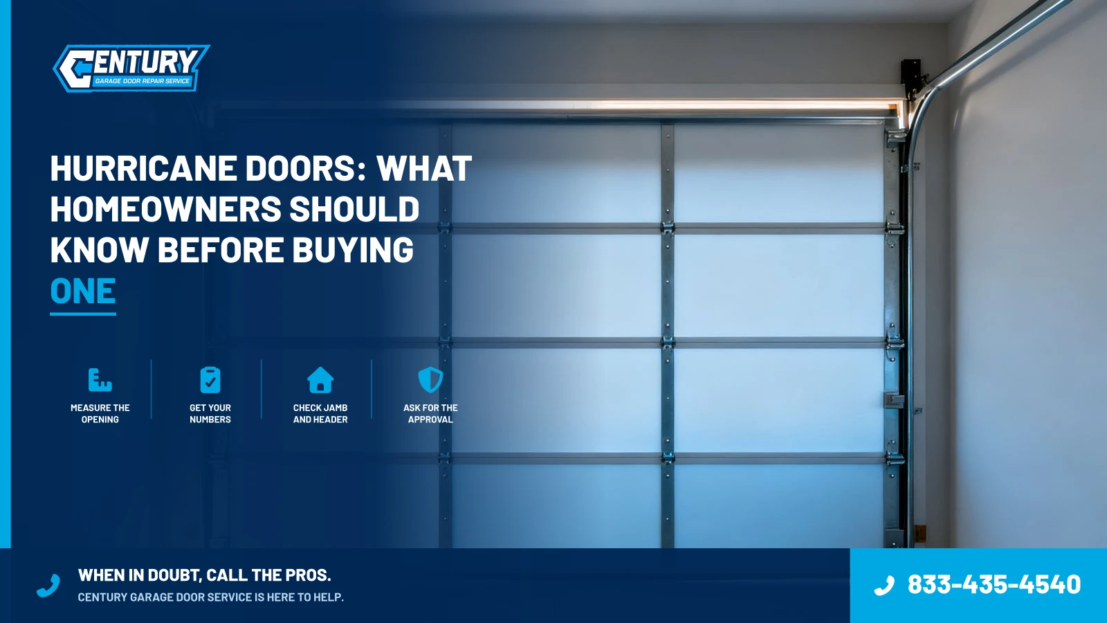 Hurricane Doors: What Homeowners Should Know Before Buying One - Century Garage Door Service