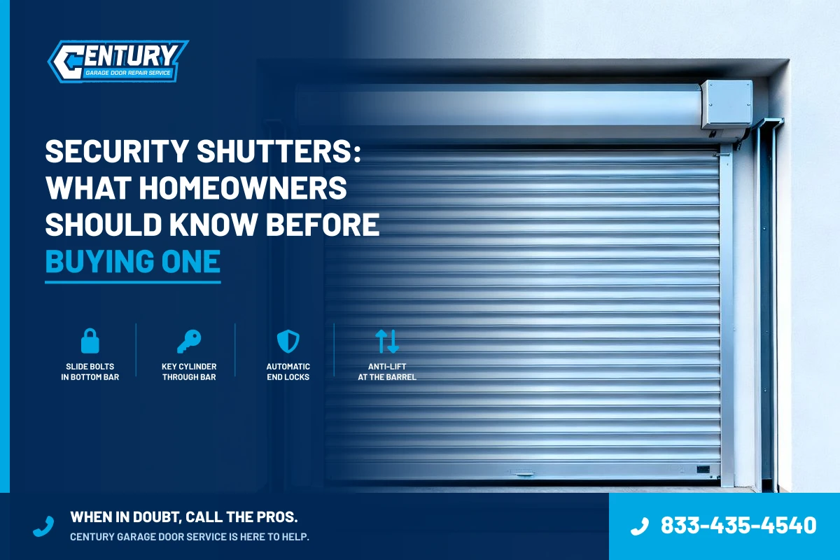 Security Shutters: What Homeowners Should Know Before Buying One - Century Garage Door Service
